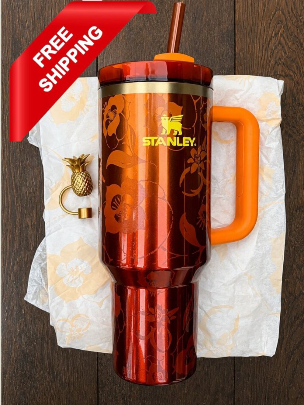 Stanley x KAROL G 40oz Quencher H2.0 FlowState Tumbler Cup New Limited IN HAND